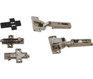 Hafele 408.24.075 Hinge Kit, 1 5/8", for Accuride 1332/1432 Pivot Pocket Door, 7/16" overlay for doors up to 3/4", 1 Set