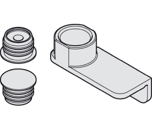 Hafele 408.30.229 Magnetic Centering Part with Drilling Jig, for Concepta 25, Aluminum, 1 Set