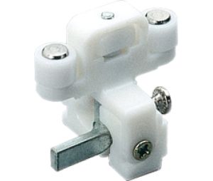 Hafele 409.95.720 Sliding Block, Concertina, (46 7/16") 1180 mm Length, 24" Max Door Width, White