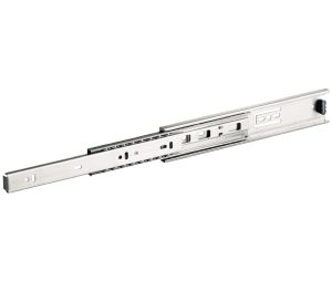 Hafele 420.42.040 Side Mounted Slide, Full Extension, 79 lbs Weight Capacity, 15 3/4" Installation Length, Stainless Steel, 1 Pair