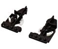 Hafele 421.23.002 Narrow Drawer Disconnect Clips, for Salice Futura Slides, Black, Plastic, 1 Pair