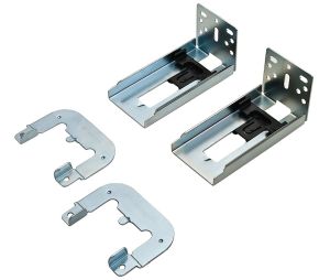 Hafele 422.04.000 Optional Face Frame Bracket, 4180-0322-XE Model, Both Brackets Version, Steel, Zinc, 1 Set