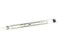 Hafele 422.04.259 Slide, Accuride 3832, Telescopic, Cam Adjust Drawer, 10" Installed Length, Steel, Zinc, Box of 10 Pairs