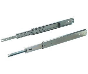 Hafele 422.10.670 Slide, Heavy Duty, Accuride 9301E, 28" Installed Length, Steel, Zinc, 1 Pair