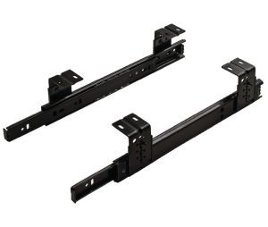 Hafele 422.14.345 Slide, Keyboard/Pencil Drawer, Accuride 2109, 17-3/4" Installed Length, Steel, Black, 1 Pair
