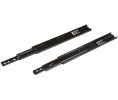 Hafele 422.86.356 Slide, Telescopic, CB3834-22SCP Model, Side Mounted, 22" Length, Steel, Black, 1 Pair