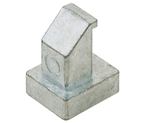 Hafele 431.01.694 Hook Dowel with 1/4" (6 mm) Spacer, for QuickTrays, Zinc, Unfinshed, Box of 8 Pieces