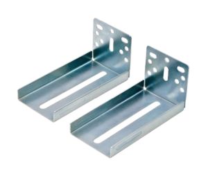 Hafele 432.23.015 Optional Face Frame Brackets, 4180-0745-XE Model, for Accuride 3832EC, Side Mounted Slide, Steel, Zinc Plated, 1 Set