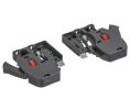 Hafele 433.10.026 Front Locking Clips, 2D Version, Plastic, Gray