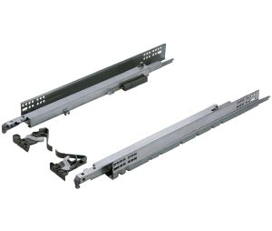 Hafele 433.17.730 Salice, A7555 Futura 16 Slide, Full Extension, 305 mm (12") Drawer Box Length, Steel, Zinc, 1 Pair