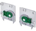 Hafele 433.19.029 Adjustment Adapter, for Grass Dynapro 3D Slides, Left and Right, Plasitc, Gray/Green, Zinc-Plated, 200 Pieces