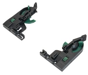 Hafele 433.19.107 Front Locking Device, For Grass Dynapro Slides, 3D Adjustment, Left Hand, Plastic, Black