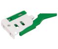 Hafele 433.30.001 Front Locking Device, for Grass Elite Plus and Grass Maxcess Concealed Undermount Slides, without Flange, Left, Plastic, White, Set of 200 Pairs