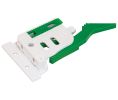 Hafele 433.30.003 Front Locking Device, for Grass Elite Plus and Grass Maxcess Concealed Undermount Slides, with Flange, Left, Plastic, White, Set of 200 Pairs