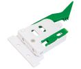 Hafele 433.30.002 Front Locking Device, for Grass Elite Plus and Grass Maxcess Concealed Undermount Slides, with Flange, Right, Plastic, White, Set of 200 Pairs