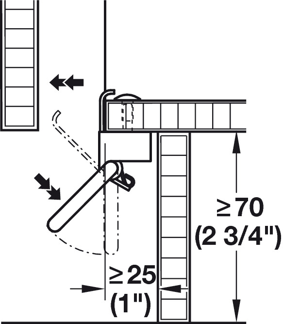 Hafele 502.47.183 Foot Pedal, for Automatic Extension of a Waste Bin, Stainless Steel, Satin
