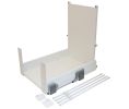 Hafele 503.15.765 Laundry Hamper, Matrix, 110 Lbs Weight Capacity, Steel/Melamine, White/Maple, Set
