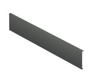 Hafele 513.70.315 Front Panel, Häfele Matrix Box P50, for Internal Drawers, 33-13/16" Length, Aluminum, Anthracite