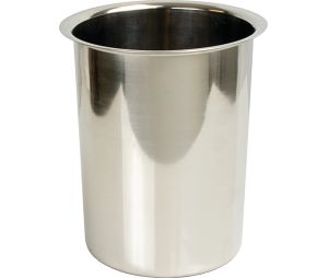 Hafele 520.98.001 Utility Container, Round 2 qt Pot, Stainless Steel, Mirror