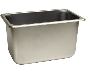 Hafele 520.98.010 Utility Container, Retagular Pan, Stainless Steel, Matt