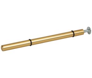 Hafele 521.99.820 Wine Peg, 7-1/2" (190 mm) Depth, 1/2" (12 mm) Diameter, Aluminium Anonized, Matt Gold, 1 Pair