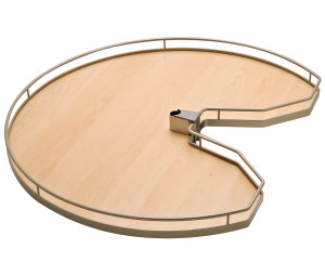 Hafele 541.06.958 Kidney Shaped Wood Shelf, for Revo, Melamine/Steel, Maple/Chrome, Set