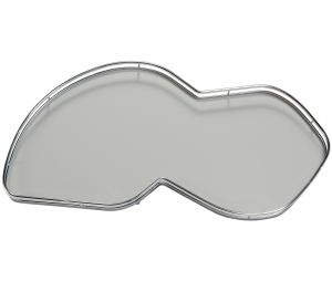 Hafele 541.32.861 Lemans II, For Blind Corner Cabinets, Swings Left, Model 60, Melamine/Steel, Chrome/Gray, Box of 2 Sets