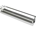 Hafele 545.09.340 Tray, Dispensa, For Base Pull-Out II, 4" Width, Melamine/Steel, Chrome/Anthracite, Box of 2 Pieces