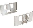 Hafele 545.96.000 Dispensa Fineline™ Pantry Bracket, 4" (101 mm) Width, 304 Stainless Steel, Brushed, Set