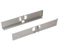 Hafele 545.96.807 Dispensa Fineline™ Pantry Bracket, 14" (356 mm) Width, Steel, Champagne, Set