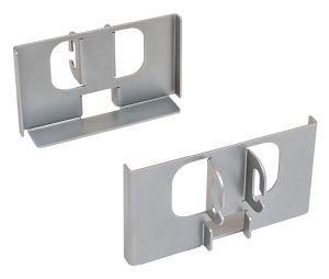 Hafele 545.96.900 Dispensa Fineline™ Pantry Bracket, 4" (101 mm) Width, Steel, Silver, Set