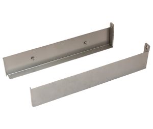 Hafele 546.04.802 Fineline™ Magic Corner I & II Side Bracket, For 390 mm (15-3/8") Deep Box, Steel, Champagne, Set