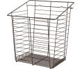 Hafele 547.42.131 Wire Laundry Hamper, Slanted Hook-On, 432 mm (17") Width, 341 mm (13-7/16") Depth, Steel, Dark Oil-Rubbed Bronze