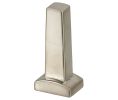 Hafele 547.52.690 Post For Shoe Fence, Tag Synergy Elite Collection, End Post, Aluminum, Matt Nickel, Bag of 2 Sets