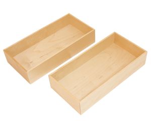 Hafele 550.13.811 Optional Small Box, For Lavido Trays, Fineline™, Birch, Set
