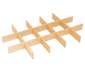 Hafele 550.13.895 Optional Large Cross Divider, For Lavido Trays, Fineline™, Dimensions: 20-11/16" W x 9-1/2" D x 2-5/8" H, Birch