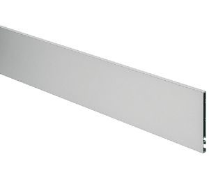 Hafele 550.46.520 Front Panel For Grass Vionaro, (3-1/2") 89 mm For Side Height, (4-3/32") 104 mm Panel Height, Aluminum and Plastic, Silver