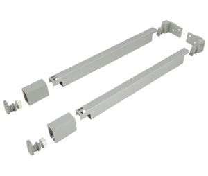 Hafele 551.88.705 Railing, Rectangular, For Nova Pro Scala Drawers, Grass, (20") 500 mm Length, Ice, Set