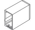 Hafele 551.88.570 Railing Cover Cap, For Nova Pro Scala Drawers, Grass, Screw Mount, Plastic, Stone