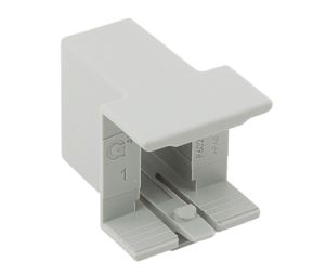 Hafele 551.89.799 Divider Railing Clip For Railing, For Use With Nova Pro Scala Drawers, Grass, Plastic, Ice