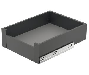 Hafele 552.31.591 Front Bracket, Matrix A30 Inner, 128 mm Length, Plastic, Anthracite, 1 Pair