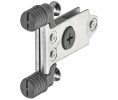 Hafele 552.31.953 Front Fixing Bracket, Matrix Box Slim A, with Dowels, for 3-1/8", 5-1/16" and 6-7/8" Drawer Height, Steel/Plastic