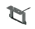 Hafele 553.00.350 Frame Set, For Top Fixing, For Sensomatic Electro Mechanical Openint System, 120 mm Frame Set Height