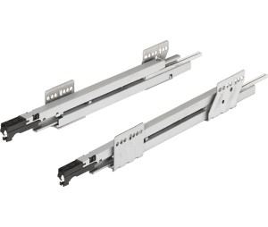 Hafele 553.00.946 Grass Nova Pro Full Extension Drawer Runner, with Integrated Soft Close, 88 lbs. Load Bearing Capacity, 17-11/16" Slide Length, 431 Extension, Model 63667-04, Galvanized Steel