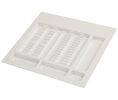 Hafele 556.66.763 Medical Drawer Insert, Flat, for Medical Instruments, for Materials and Instruments, 28 mm Height, Plastic, White