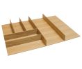 Hafele 556.87.402 Small Cutlery Tray, Fineline™, 548 mm Width, MDF Veneer, White Oak, Set