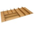 Hafele 556.87.404 Large Cutlery Tray, Fineline™, 853 mm Width, MDF Veneer, White Oak, Set