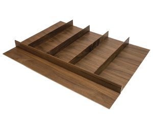 Hafele 556.87.623 Multipurpose Insert, Fineline™, 30" (916 mm) Version, Walnut
