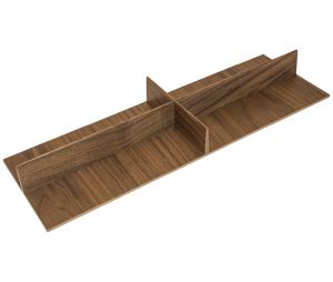 Hafele 556.87.398 Cross Divider, Fineline™, Black Ash