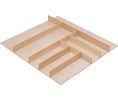 Hafele 556.87.902 Small Cutlery Tray, Fineline™, 548 mm Width, MDF Veneer, Birch, Set